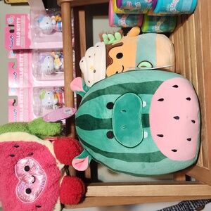 Damaris the Watermelon Hippo Crossover Squishmallow NWT 8”
